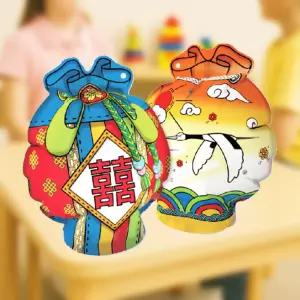 컬러룬 나만의 오뚝이 복주머니 만들기 완구 놀이