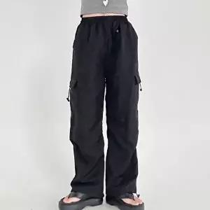 스트링 조거팬츠 카고바지 여성 편한 밴딩 끈조절 (HSJ-WFGEDHL)