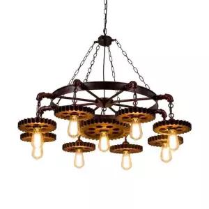 파이프 조명 샹들리에 빈티지 별장 술집 복고풍 찻집