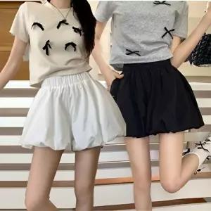 여성 포인트코디 러블리 귀여운 허리밴딩 벌룬 호박반바지 펌킨팬츠 (HSJ-WFITYX8)