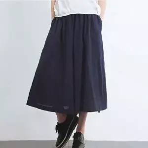 치마바지 통바지 긴 치마바지 편한 여름 밴딩팬츠 (HSJ-WA1E680)