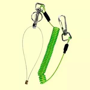 공구 낙하 방지 걸이 스프링 와이어 형광색 연장 대