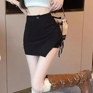 여성 하이웨스트 셔링 언발 A라인 이쁜핏 스커트팬츠 (HSJ-WFH089L)