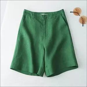 반바지 린넨 뒷밴딩 여름 7컬러 데일리 허리 마바지 여자 (HSJ-WFKBXN9)