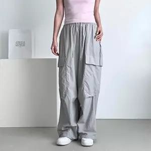카고팬츠 조거바지 바스락 스트링팬츠 허리밴딩 여름 (HSJ-WFKBXKD)