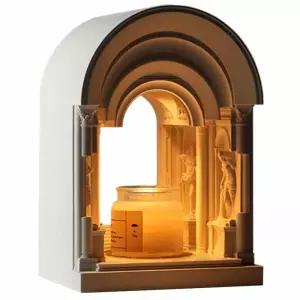 석고 캔들워머 신전 향초 램프 워머 유니크 인테리어 방향제 박물관 조형물 집들이선물