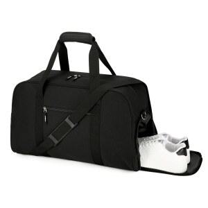 신발 수납공간이 있는 시록 21인치 체육관 가방, 여행용 스포츠 더플 캐리 온 남녀 위켄더 오버나이트 블랙