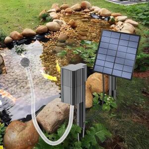 태양 연못 통풍기 공기 펌프 수족관 구동 야외 산소 발생기 키트