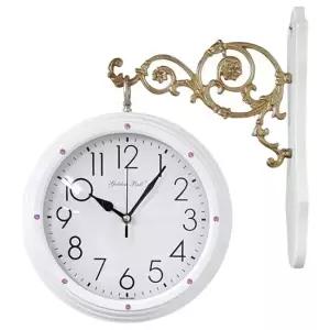 GB2313 핑크큐빅 무소음 양면 벽시계 화이트 제조한국 양면벽시계 인테리어벽시계