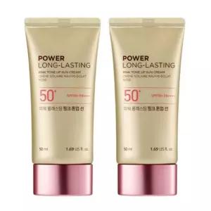 더페이스샵 파워 롱래스팅 핑크 톤업 선로션 SPF50+ PA++++ 50ml 2개