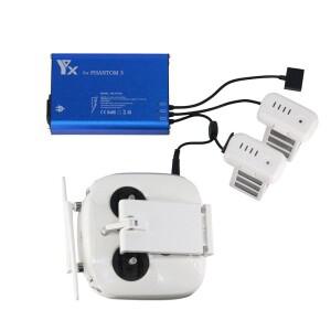 DJI 팬텀 3 표준 전문가 용 고급 SE 드론 배터리 송신기 충전기 병렬 전원 허브 4 in 1