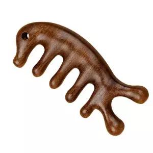 [RIZPICK]원목 두피괄사 괄사빗 마사지 지압봉 LMCF-0036