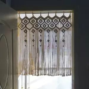 마크라메 가림막 보헤미안 창문 중문 장식 북유럽 주방 인테리어 벽장식