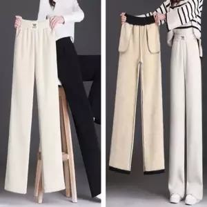 밴딩 골덴 일자팬츠 안감 바지 따뜻한 기모 여자 겨울 (HSJ-WFGDVRT)