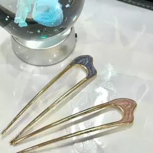 [RIZPICK]U자 빗핀 전통비녀 머리고정 비녀 한복 장식 헤어핀