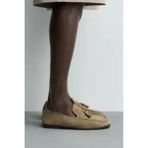 자라 ZARA 테슬 레더 로퍼 - 토프 그레이1251760