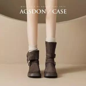 여성 빈티지 트렌디 아이템 신발 워커힐 봄가을 메일라드 앵클부츠 워커 HT1