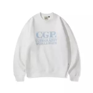 매장정품 코드그라피 CGP 기모 스퀘어 로고 맨투맨_ CBEWUTL060OW 689400