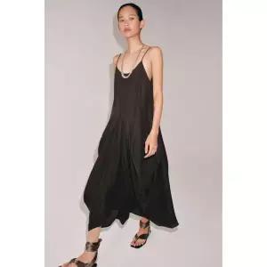 자라 ZARA ZW 컬렉션 볼륨 드레이프 원피스 - 브라운1251815