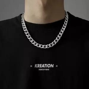 볼드 사슬 체인 목걸이 할로우 클립 초커 목걸이 5mm 써지컬 체인목걸이 써지컬목걸이