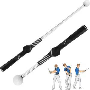레클리베시 프로 레벨 리트랙터블 골프 스윙 트레이너 그립 함께하는 트레이닝 보조 도구 초보자용 및