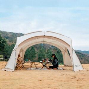 SZXL 대형 돔 지퍼형 텐트 리빙쉘 캠핑 면 장박 알루미늄 애견 라운지