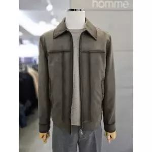 [바쏘옴므] 세이브존03 카키 비건 스웨이드 블루종 점퍼 WSAFZ3UA31A_P405149798