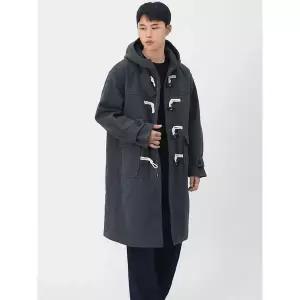 [빌리버스] 남성 데일리 간절기 떡볶이 더플 코트 후드 누빔 롱코트 BMO072_P412577089