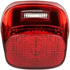 이글 라이트 플레이트 윈도우/레드 렌즈 포함 할리 데이비슨용 스트로브 스퀘어백 LED 테일 브레이크 키트