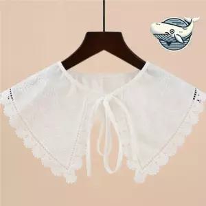 빈티지 플라워 레이스 넥카라 보헤미안 스타일 넥케이프 넥카라 목만있는 이너셔츠