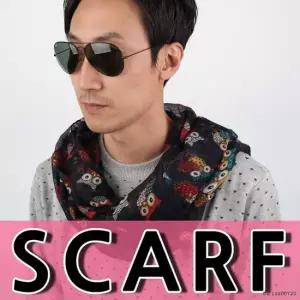 저렴부엉이스카프스카프 머플러 스카 가을 타이 땡땡이 도트 스카프홀더 숏머플러 링