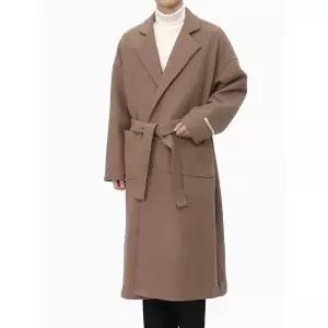 [빌리버스] 남성 롱코트 울 혼방 싱글 로브 코트 BYM008_P381224465