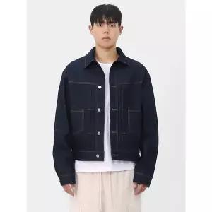 [빌리버스] 남성 가을 생지 데님 자켓 트러커 청자켓 스티치 점퍼 아우터 BOAS005_P407156099