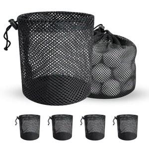 Mordx 골프공 보관 가방-6팩 메쉬 백과 드로스트링 골프 샤그 백 정리함, 하프볼 테니스 비치 여행을 위한 스포츠 장비 정리함