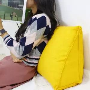 삼각등쿠션 미니 옥스포드 침대등받이쿠션 삼각쿠션 빅쿠션