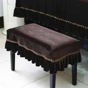 유럽식 고급 벨벳 피아노 의자 커버 덮개
