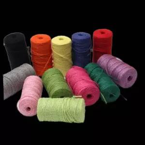 칼라 실팔찌 매듭공예 포장재료 마끈 1롤