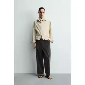 자라 ZARA 릴렉스핏 하이테크 오버셔츠 - 크림1252061