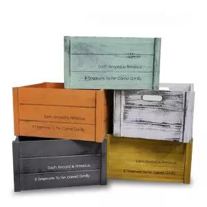 원목 보관상자 인테리어 보관함 정리함 LP박스 나무 랙