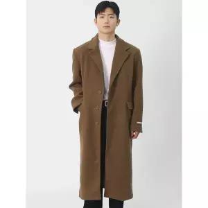 [빌리버스] 남성 어깨패드 정장 코트 비스코스 클래식 싱글 롱 코트 BYM021_P415855822