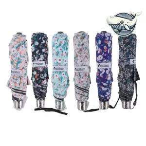 스타일리쉬 꽃무늬 휴대용 우산 다용도 양산 3단 3단우산 3단양산 겸용우산 수동우산