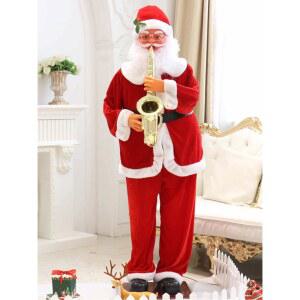 고퀄 춤추는 대형 산타 용품 마네킹 전동 산타클로스 움직이는 크리스마스 인형 모형 장식