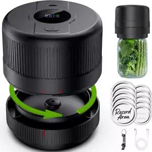 왓파브 메이슨 병 진공 밀봉기 키트 와이드 레귤러 마우스 전기 휴대용 생일 선물 엄마 할머니를 위한