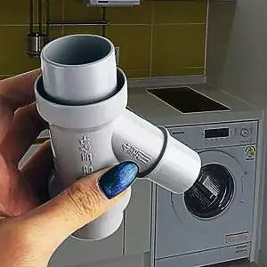 [RIZPICK]씽크대 드럼 세탁기 호스 Y 연결캡 배수 배수구 부속