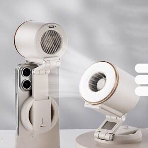 손선풍기 스마트 조명 거치대 미니 선풍기 휴대용