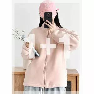 [하프클럽/코디제이]캠크루 후리스 집업 가볍고 따뜻한 가을 겨울아우터 데일리 루즈핏 남녀공용