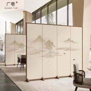 병풍 추석 차례 수묵화 칸막이 산수화 4도어 소형 제사용