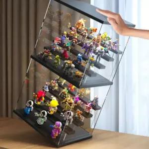4층 피규어 LED 아크릴 진열장 장식장 보관함 케이스