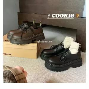 여친 플랫워커 포도맘 스튜디오리 웰링턴 아카데미~클래식 스트랩 키높이 통굽 토오픈 패피5