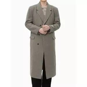 [스콰즈] 남자 울 80 데일리 맥시 코트 겨울 루즈핏 울혼방 코트 SYM009_P383603677
